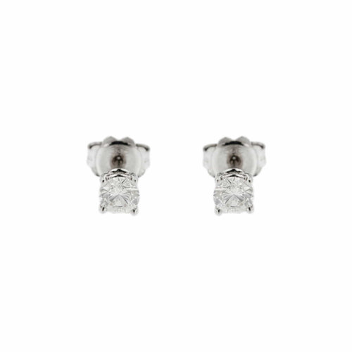 Boucles d'oreilles Boucles d’oreilles puces - Or blanc 18 carats et diamants 0,84 ct 58 Facettes 71
