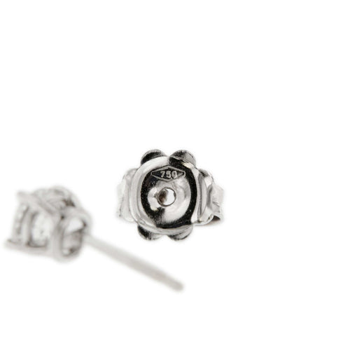 Boucles d'oreilles Boucles d’oreilles puces - Or blanc 18 carats et diamants 0,84 ct 58 Facettes 71