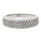 Bague 56 Bague en or blanc 18 carats pavée de diamants 58 Facettes 729105CN