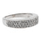Bague 56 Bague en or blanc 18 carats pavée de diamants 58 Facettes 729105CN