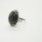 Bague 54 Bague opale et diamants en or jaune 18 carats 58 Facettes 4803