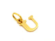 Pendentif Pendentif lettre U en or jaune 18 carats 58 Facettes 797204CD