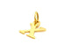 Pendentif Pendentif lettre X en or jaune 18 carats 58 Facettes 797208CD