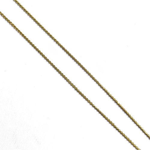 Collier Chaîne fine en maille plate en or jaune 18k 58 Facettes REF2564-332