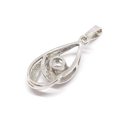 Pendentif Pendentif cœur - Diamant en or blanc 18 carats 58 Facettes