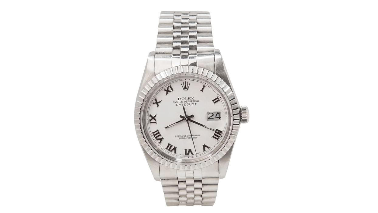 Montre ROLEX - Montre Date Just en acier 36 mm 58 Facettes 32865