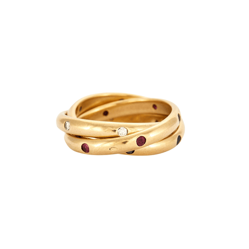 51 CARTIER ring – Trinity Constellation ring 58 Facettes