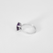 Bague 55 Élégante bague en or blanc, améthyste : 1,45 carat et diamants : 0,04 carat 58 Facettes DV31450-43