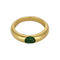 Bague 51.5 Bague jonc en or jaune et émeraude : 0,40 carat 58 Facettes DV32960-1