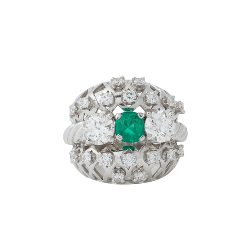 Bague 50 Bague Art déco 58 Facettes