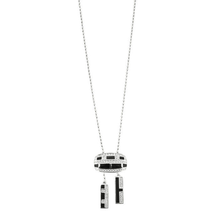 Collier MAUBOUSSIN - LE VICE et LA VERTU- Collier "Le Vice"  or blanc et diamants 58 Facettes DV0640-6