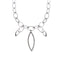 Collier Collier - Chaîne marquise en or blanc 18 ct et diamants 58 Facettes 8119
