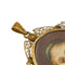 Pendentif Pendentif ovale Madonna peinte en or jaune 18 ct 58 Facettes 8229