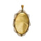 Pendentif Pendentif ovale Madonna peinte en or jaune 18 ct 58 Facettes 8229