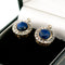 Boucles d'oreilles Boucles d'oreilles en or 18 carats avec diamants et lapis-lazuli 58 Facettes 9A81F6A510C042D1A0371FE9CE305B2E