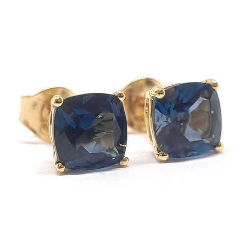 Boucles d'oreilles Boucles d'oreilles topazes blue London or jaune 58 Facettes