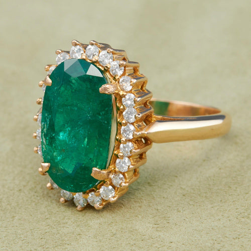 Bague Bague émeraude diamants 58 Facettes