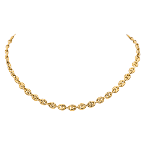 Collier Collier grain de café en or jaune 18 carats 58 Facettes 851000CN