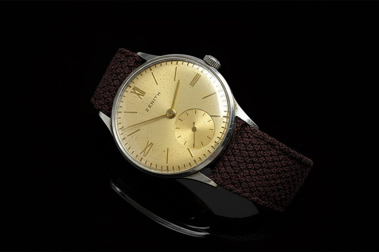 Montre Zenith - Montre militaire vintage calibre 12-4-P en acier 58 Facettes