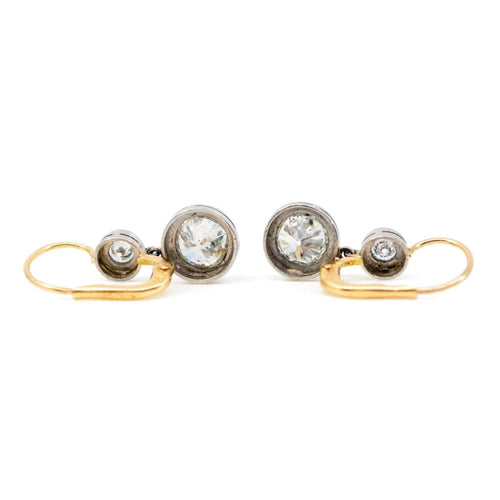 Boucles d'oreilles Boucles d'oreilles Art déco en platine et diamants taille old mine 58 Facettes 71E2F07267554564A79EEC66290810E4