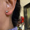 Bague Boucles d’oreilles puces solitaire en or 14k et diamants taille rose 58 Facettes 15BD9B68E61D4F4BAD6E0CEF12A04AB0