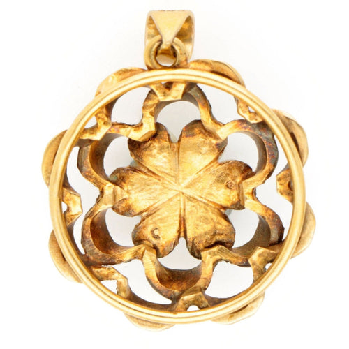 Pendentif Pendentif grappe de perles et turquoises en or 14 k 58 Facettes 1502B0152FA548E68FB652ABA5C1F8C3