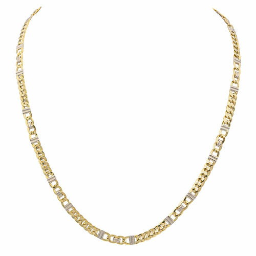 Collier Collier en or jaune et or blanc 18 carats 58 Facettes 876342CD