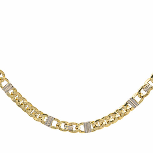 Collier Collier en or jaune et or blanc 18 carats 58 Facettes 876342CD