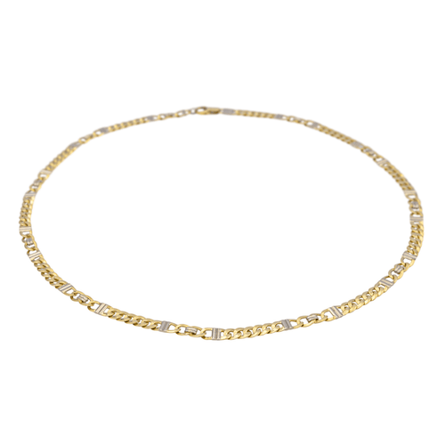 Collier Collier en or jaune et or blanc 18 carats 58 Facettes 876342CD