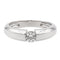 Bague 48 Bague solitaire en or blanc 18 carats avec diamant brillant 0,26 ct 58 Facettes 876345CD