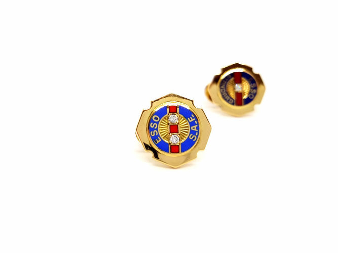 Boutons de manchette Boutons de manchette - Or jaune 18 carats et diamants 58 Facettes 878780CN