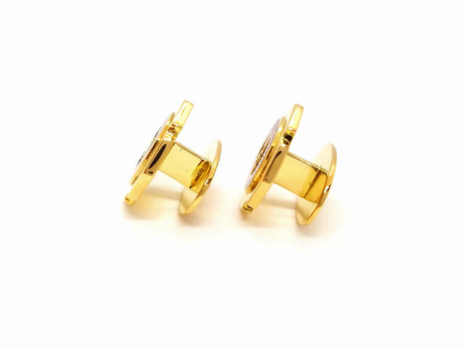 Boutons de manchette Boutons de manchette - Or jaune 18 carats et diamants 58 Facettes 878780CN