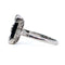 Bague 54 Bague Art déco en platine avec onyx et diamants 58 Facettes 283515B624A545CBB2833D855843D533