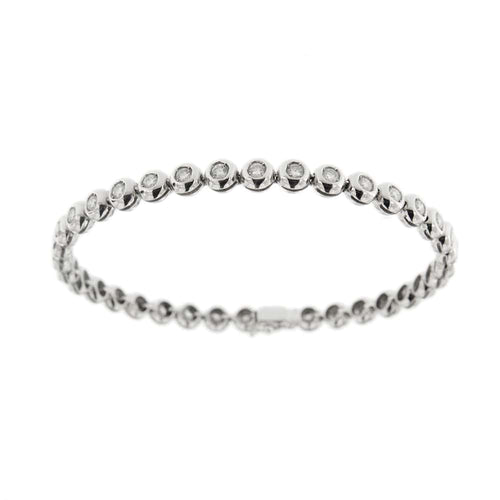 Bracelet Bracelet tennis - Bracelet en or blanc 18 ct et diamants 58 Facettes 8868