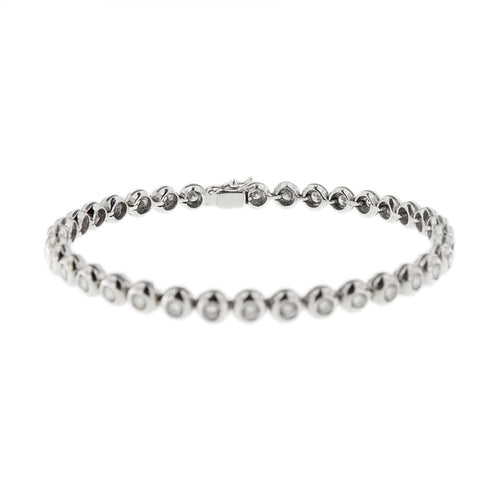 Bracelet Bracelet tennis - Bracelet en or blanc 18 ct et diamants 58 Facettes 8868