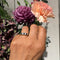 Bague 52 Bague Art déco en or jaune 14 carats avec diamants et saphirs 58 Facettes A2162E37904E44409844608291E88259