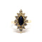 Bague 51 Bague Marguerite Saphirs & Diamants 58 Facettes
