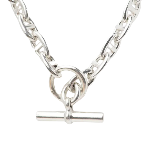 Collier Hermès - Collier Chaîne d'Ancre en argent 58 Facettes 32916