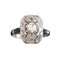 Bague 51 Bague d'époque Art Déco Diamants 58 Facettes