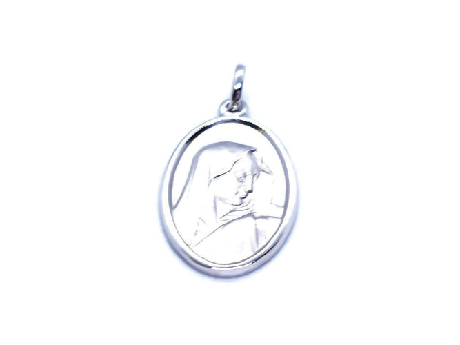 Pendentif Pendentif religieux en or blanc 18 carats 58 Facettes 947616CD