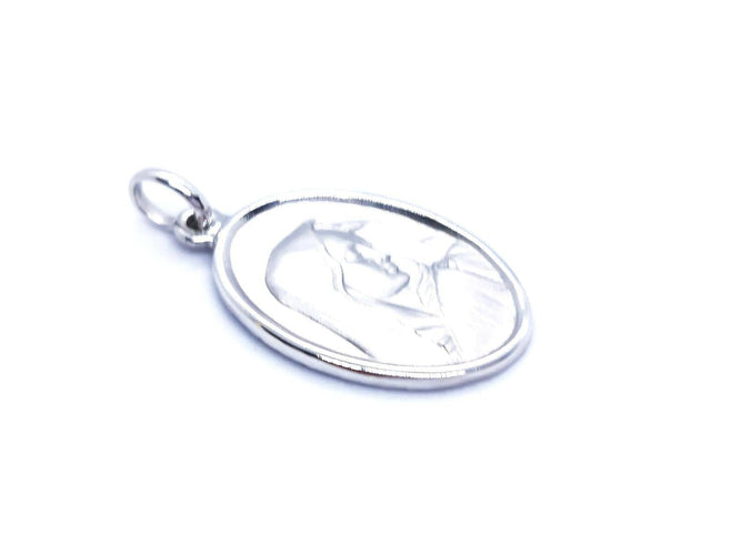 Pendentif Pendentif religieux en or blanc 18 carats 58 Facettes 947616CD