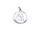 Pendentif Pendentif médaille ange en or blanc 18 carats 58 Facettes 947739CD