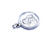 Pendentif Pendentif médaille ange en or blanc 18 carats 58 Facettes 947739CD