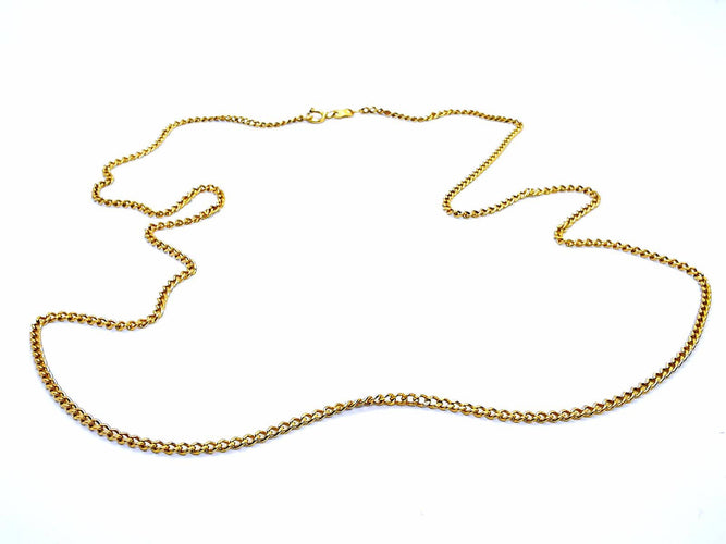 Collier Collier chaîne maille gourmette en or jaune 18 carats 58 Facettes 948044CD