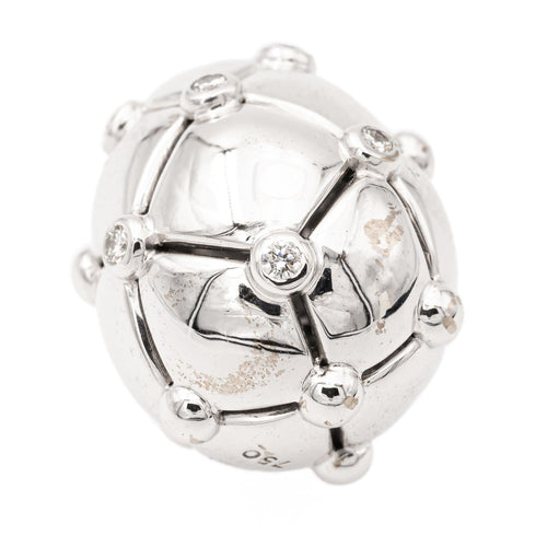 Pendentif Avakian - Pendentif en or blanc 18 carats et diamants 58 Facettes 949240CN