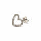 Boucles d'oreilles Boucle d'oreille cœur Diamants Or 58 Facettes
