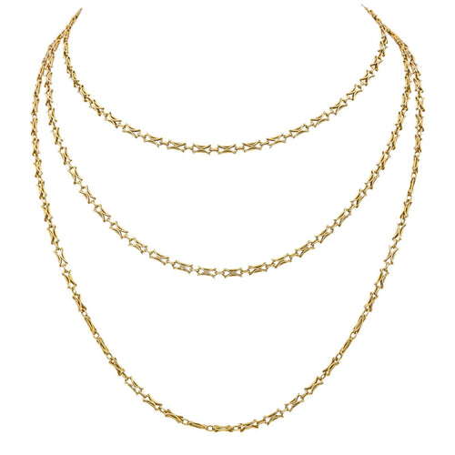 Collier Collier sautoir en or jaune 18 carats 58 Facettes 968083CN