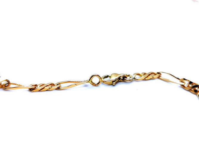 Collier Collier sautoir en or jaune 18 carats maille alternée 58 Facettes 978811CD