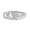 Bague 54 Bague en or blanc 18 carats et diamants taille brillant 58 Facettes 978904CN
