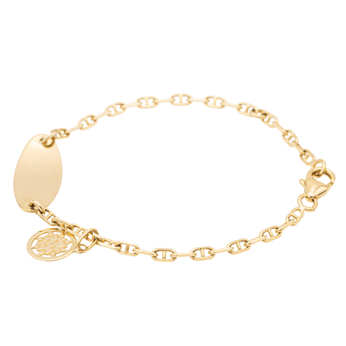 Bracelet Bracelet gourmette bébé en or jaune 18 carats 58 Facettes 997390CN